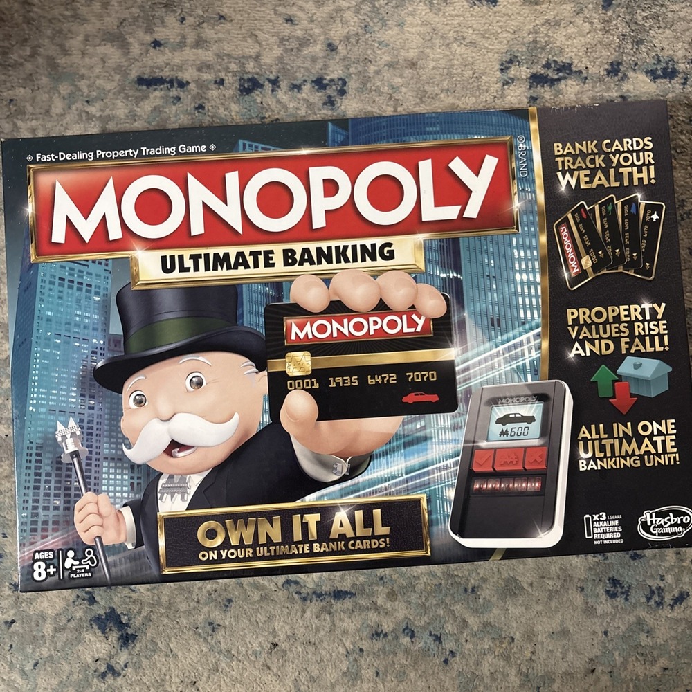 Monopoly Ultimate Banking COMPLETE UNIT WORKS Hasbro 2016 Electronic